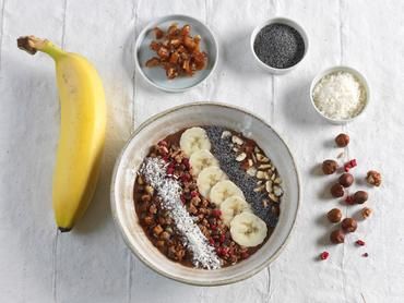 Smoothie bowl chocolat-bananes