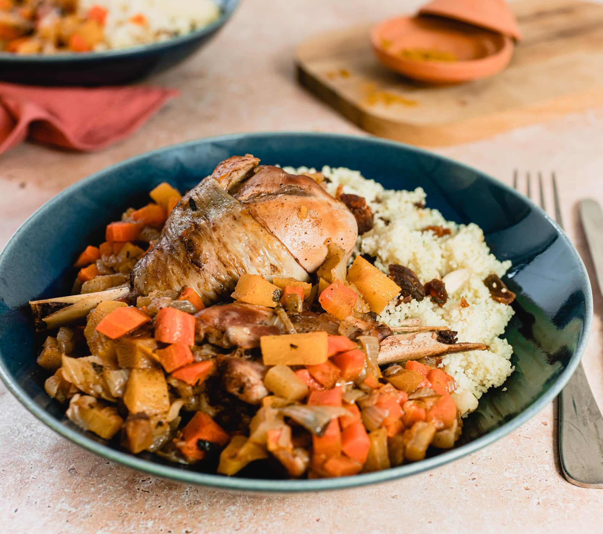 Couscous de poulet aux fruits secs