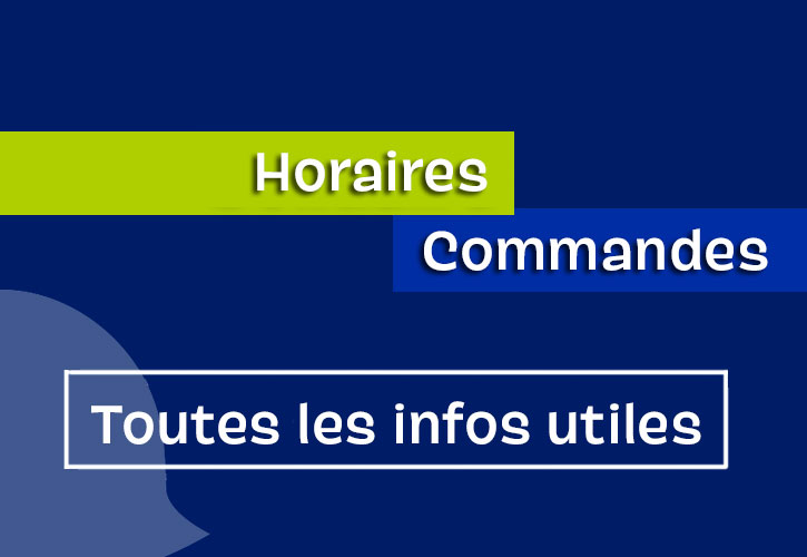 Horaires et organisation durant la période de confinement