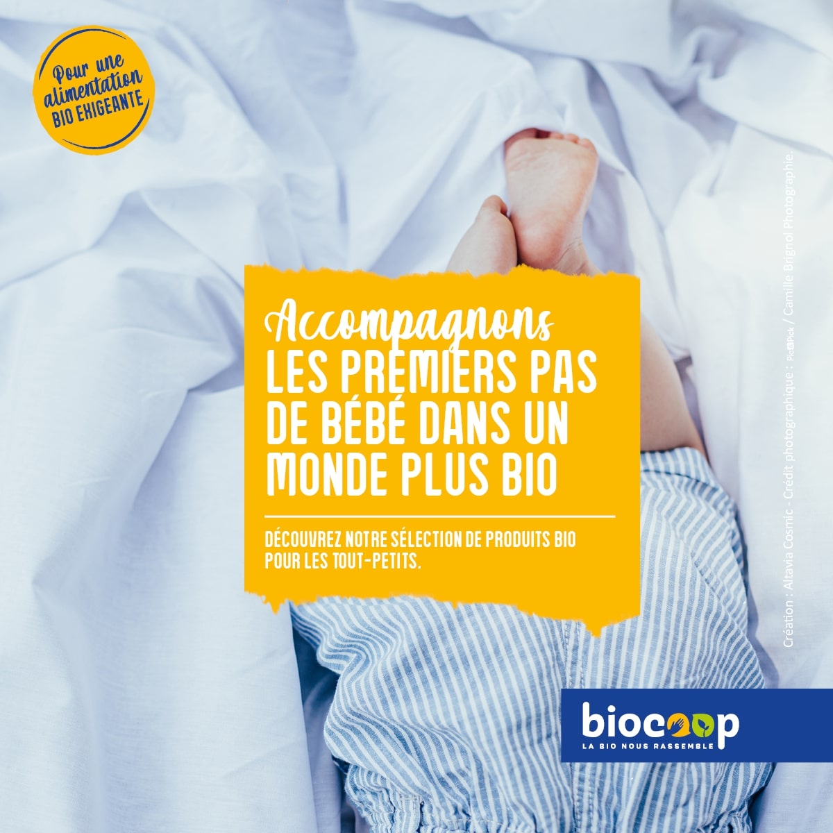 Accompagnons les premiers pas de bébé dans un monde plus bio Accompagnons les premiers pas de bébé dans un monde plus bio