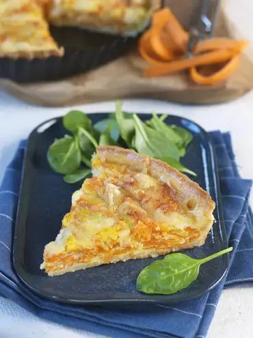Tarte Veggie aux carottes et fromage de brebis