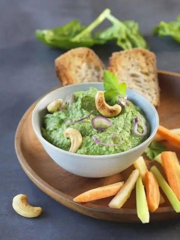 Recette Houmous épinards noix de cajou